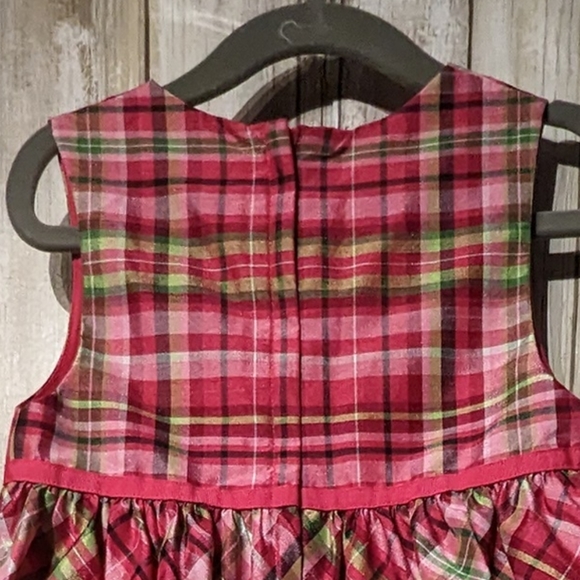 Gymboree toddlers size 4t pretty colorful plaid knee length dress. - Picture 3 of 5